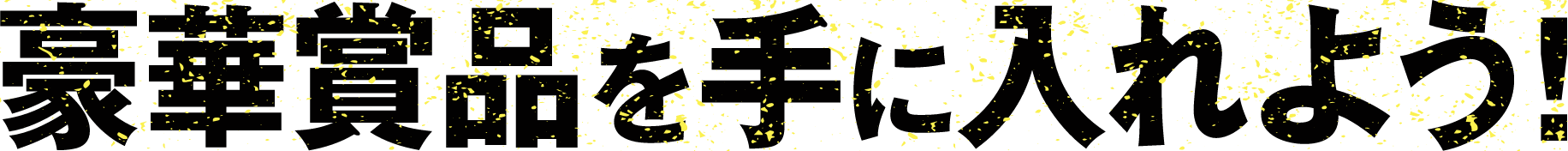 豪華賞品を手に入れよう!